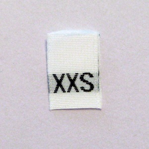 Extra Extra Small Size Tags